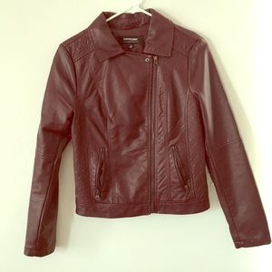 Dark red/Brown Tint leather jacket
